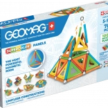 Geomag Supercolor Panels gerecycleerde magnetische bouwset 78 stuks