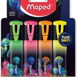 Markeerstiften Maped Deepsea Paradise, set van 4 stuks