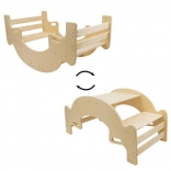 Picknicktafel en schommel 2-in-1 natuur