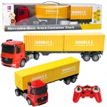 RC vrachtwagen met container MERCEDES-BENZ AROCS 1:26