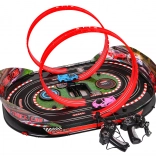 Opvouwbare racebaan Speed Track met 2 loopings voor kinderen 6+, handmatige bediening en licht- en geluidseffecten