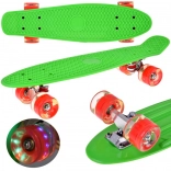 LED-skateboard met verlichte wielen