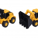 Bouwvoertuig met beweegbare arm