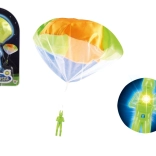 lichtgevende parachutist met parachute – vliegend speelgoed voor kinderen 12 cm