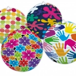 Papieren lampion bol 25 cm