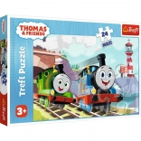 Puzzel 24 maxi – Tomáš en Percy op het spoor Thomas & Friends