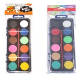 Waterverf 12 kleuren met penseel