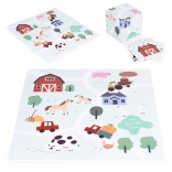 Grote schuimmat met boerderij 90,5 × 90,5 cm, 21 delen ECOTOYS