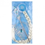 Schoonheidsset met blonde vlecht voor kleine prinsesjes