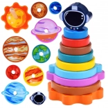 Houten puzzel met ruimte-thema