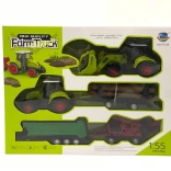 Speelset tractor met aanhanger en accessoires