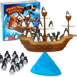 Balancerende spelset Piratenschip met pinguïns