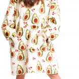 Cozy Noxxiez warme tv-hoodiedeken met capuchon Avocado