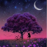 5D diamant schilderen – boom, set 30 × 30 cm