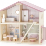 Viga PolarB groot houten poppenhuis, 17 delen