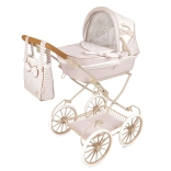 deCuevas opvouwbare poppenwagen met tas Verona, hoogte duwbeugel 52–81 cm