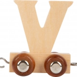 Houten wagon met letter V – small foot