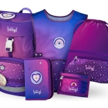 Schoolset Paarden Hart: rugzak, etui, zak, schort, portemonnee