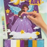 Mozaïekafbeelding Paarse Fee 30x21 cm