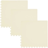 Zachte schuimmat HUMBI 180 × 60 cm, waterdichte grote puzzel, crème, 3 stuks