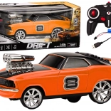 RC-driftauto 1:18 met 360° drift, lichten en geluiden – oranje