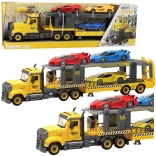 Opvouwbare takelwagen met lichten, geluiden en sportauto’s