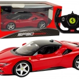 rc auto ferrari sf90 1:14 rastar rood