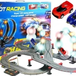Race-slotbanen set met LED-lussen 1:43, 2 auto’s