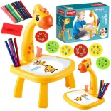 Projectietekentafel Giraffe met stiften WOOPIE