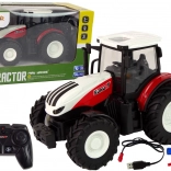 Afstandsbediende tractor 1:24 rood-wit Boerderij