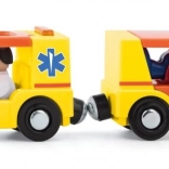 Ambulance met aanhanger en figuurtjes