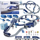 Grote elektrische treinbaan POLITIE 92-delig ZA4436