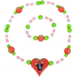 Detoa ketting en armband Molletje en aardbeien