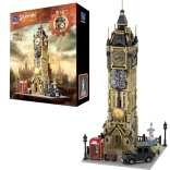Bouwset Pantasy Steampunk klokkentoren Big Ben, 2424 onderdelen