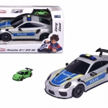 Majorette Porsche 911 GT3 RS politie – transportcontainer met auto