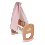 wieg voor poppen met baldakijn smoby baby nurse