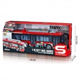 Speelgoed-trolleybus met licht- en geluidseffecten