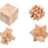 Houten Puzzelset 4 stuks