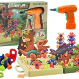 Constructieset 3D dinosaurussen met boormachine in koffer