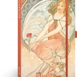 Notitieboek NOTIQUE Alfons Mucha – Schilderkunst, gelinieerd 13 × 21 cm