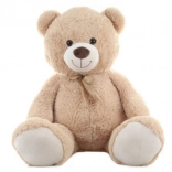 Pluchen beer 130 cm met strik