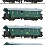 Set van persoonlijke wagons ČSD voor modeltreinen