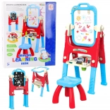 Educatief Bord 5-in-1 met Stoeltje Multifunctionele Accessoires Blauw