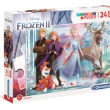 Puzzel 24 stukjes Maxi Super Color Frozen 2