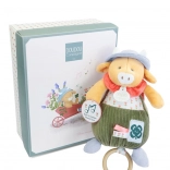 Cadeauset Pluchen koe Aneth met melodie 20 cm