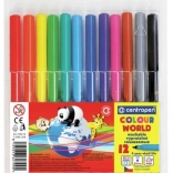 Kleurige stiften CENTROPEN - 12 kleuren