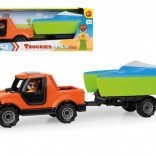 Lena Truckies pick-up met aanhanger en bootje