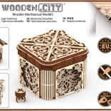 Houten mechanische puzzel Geheimzinnige Doos