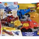 Hot Wheels City mega trekker met drakenarena