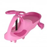 Roze kinderloopfiets met verlichte LED-wielen